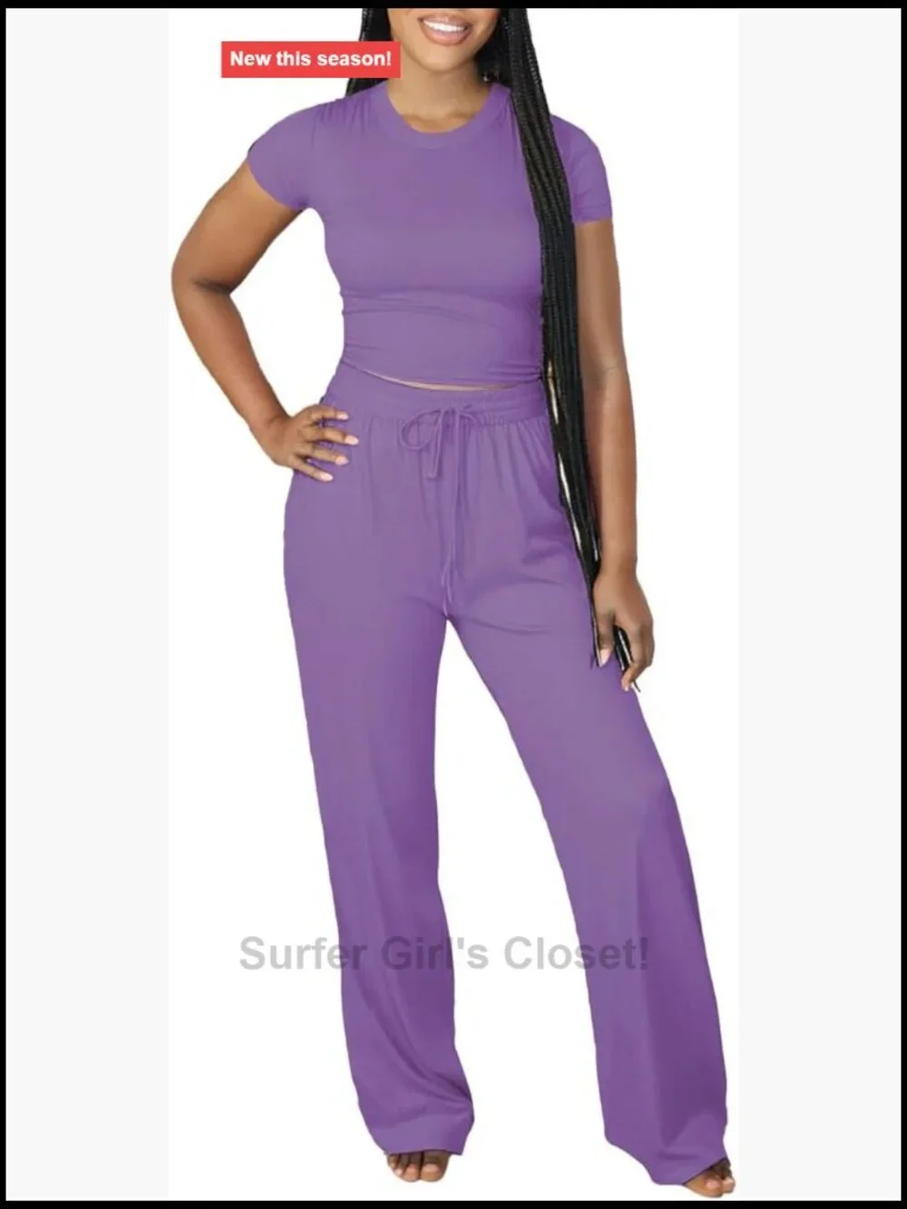 2 Piece Lounge Set Summer Short Sleeve Tracksuit Women Outfit